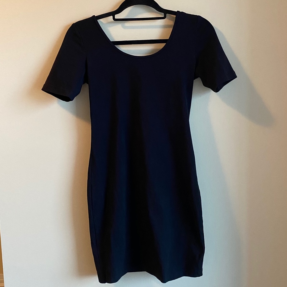2/$15 Simple mini black dress